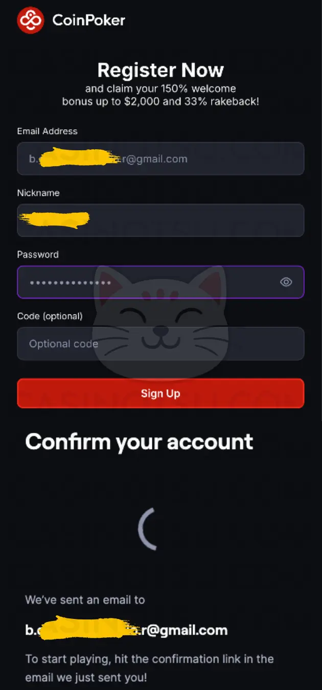 Step 1: 登録（アカウント作成）