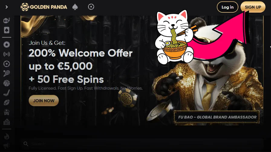 Golden Pandaの公式サイト