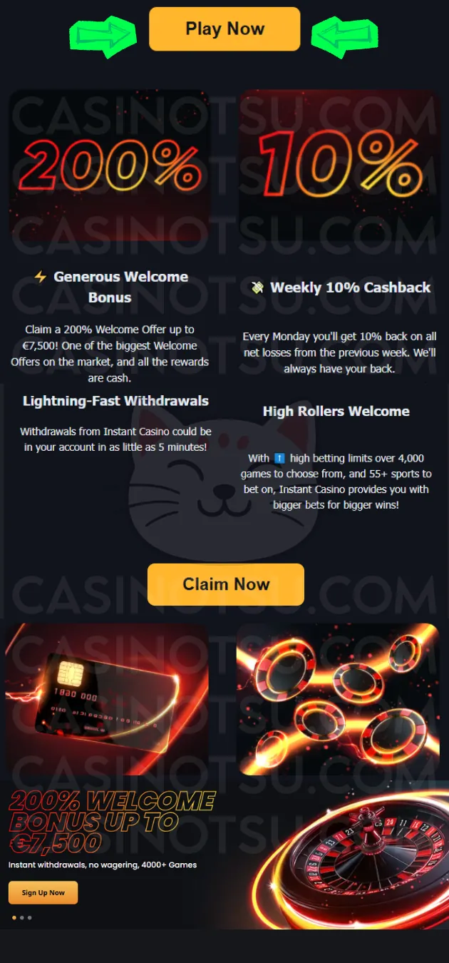 Step 5: プレイ開始：4,000+ゲーム＆ライブカジノ、スポーツベットも