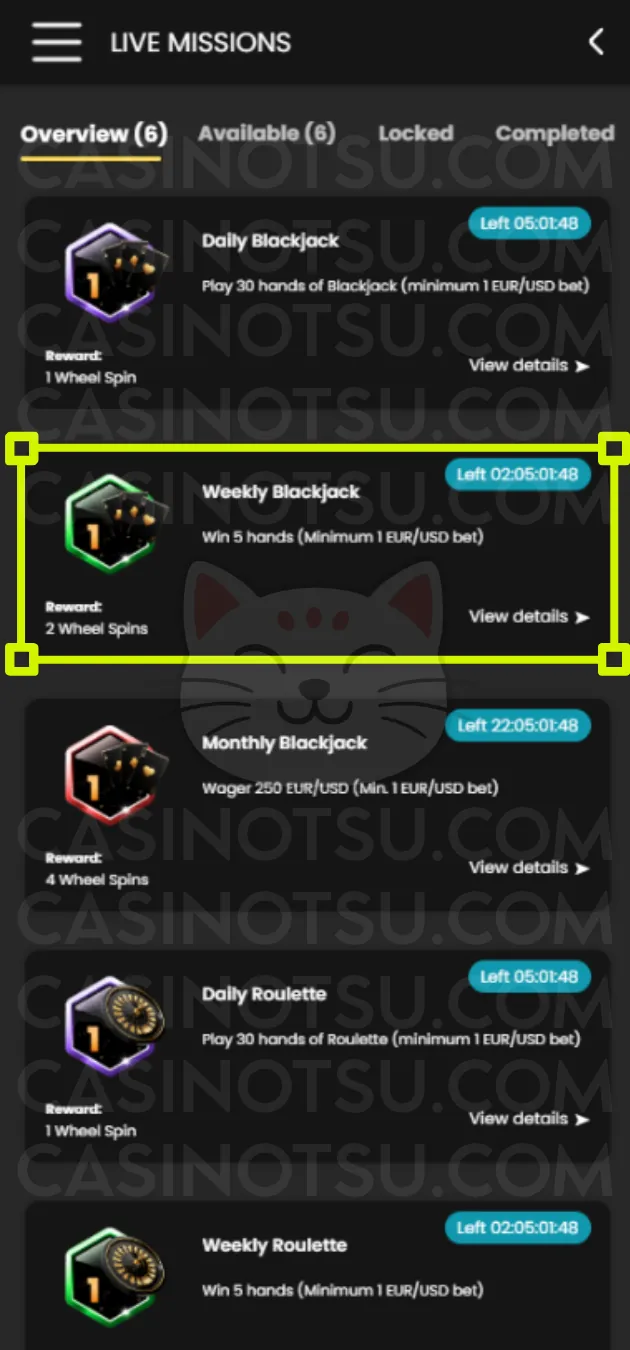 Step 2: KYC：本人確認は不要で即プレイ